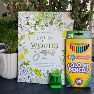 ✨NWT Color The Words of Jesus Coloring Book Bundle💚